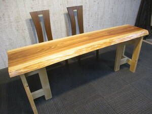 G078　杉　座卓　ローテーブル　一枚板　テーブル　一枚板テーブル　ダイニング　カウンター　ベンチ