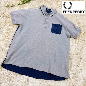 【希少】FRED PERRY　フレッドペリー　ポロシャツ　ツートン　Mサイズ