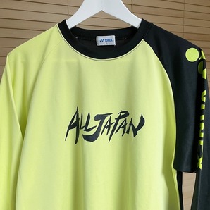 【激安1点のみ 国内正規品】YONEX ヨネックス ALL JAPAN ロゴ プリント 七分袖 シャツ Tシャツ L バドミントン テニス ウェアの画像4