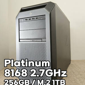 HP Z8 G4 Workstation ワークステーション Platinum 8168 48コア96スレッド2CPU 256GBメモリ M.2 SSD 1TB Quadro M6000 12GB Win11 Proの画像1