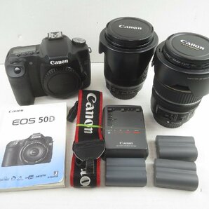 ♪Canon EOS 50D キャノン デジタル一眼レフカメラ レンズ2本付き♪動作OK 中古品の画像1