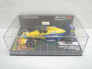 ♪MINICHAMPS BENETTON FORD B191 M.Schumacher 1991 ミニチャンプス ベネトン フォード 1:43スケール♪個人保管品