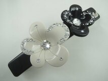 ♪SWAROVSKI スワロフスキー フラワーバレッタ ヘアクリップ♪USED良品_画像3