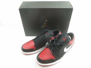 ♪NIKE AIR JORDAN 1 LOW ナイキ エアジョーダン 1 ロー BLACK/GYM RED/WHITE 553558-066 29cm♪タグ付き 保管品