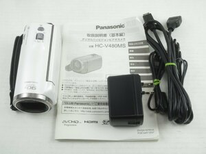 ♪Panasonic HC-V480MS パナソニック デジタルビデオカメラ ホワイト♪動作OK 中古良品