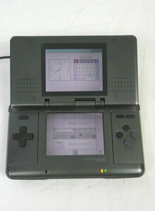 ☆☆任天堂　Nintendo　ニンテンドー　DS　NTR-001　動作OK！　ブラック系　本体・ACアダプターのセット☆USED品