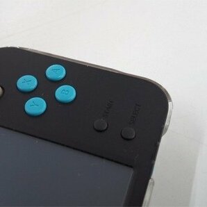 ♪任天堂 Nintendo NEW 2DS LL ゲーム機 本体 ブラック×ターコイズ 動作確認済み♪中古品の画像3