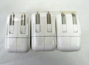 ☆☆Apple アップル　純正　USB 電源アダプタ 10W ×2 / 12W ×1　計3点セット　A1357　A1401☆美品/ほぼ未使用