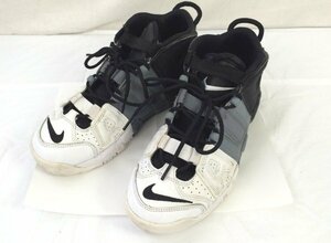 ☆☆NIKE ナイキ　AIR MORE UPTEMPO　スニーカー　415082-005　24㎝　ブラック×グレー×ホワイト系☆USED品