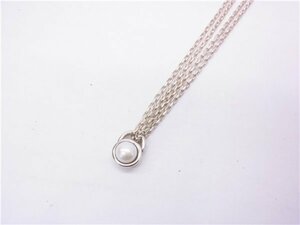 ◎ 4℃ ◎　ヨンドシー　SILVER　2連チェーン　ネックレス　10ｇ　36.9cm　シルバー　◎美品