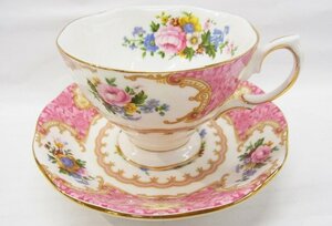 ■ ROYAL ALBERT/ロイヤルアルバート ■ カップ＆ソーサー 洋食器 ピンク ■ USED