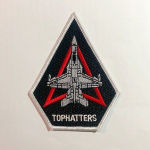 米海軍 VFA-14 &#34;TOPHATTERS&#34; 航空機パッチ (五角形・F/A-18)