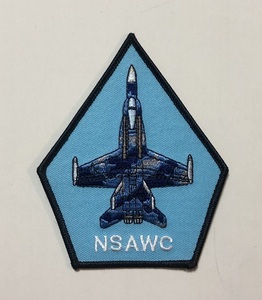 米海軍 NSAWC 航空機パッチ(五角形・F/A-18)