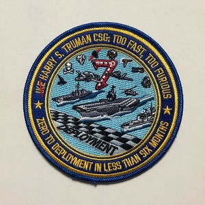 米海軍 CVW-7/CVN-75 USS HARRY S.TRUMAN "ZERO TO DEPLOYMENT IN LESS THAN 6 MONTHS"パッチ