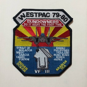 米海軍 VF-111 "SUN DOWNERS" WESTPAC 1979-80パッチ