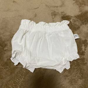 SHEIN baby girl la full attaching paper back waist short pants white 3-6M(62-68cm)si- in white 
