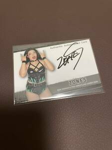 BBM 2024 woman Professional Wrestling ZONES autograph autograph card 99 sheets limitation direct paper .