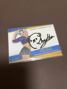 BBM 2024 woman Professional Wrestling rhythm autograph autograph card 95 sheets limitation direct paper .