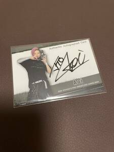 BBM 2024 woman Professional Wrestling Aoi autograph autograph card 100 sheets limitation direct paper .