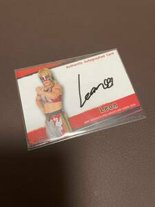 BBM 2024 woman Professional Wrestling Leon autograph autograph card 100 sheets limitation direct paper .