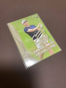 EPOCH 2024 JLPGA 日本女子ゴルフ協会オフィシャルトレーディングカード　ROOKIES&WINNERS 新海美優　プロモーションカード　サインカード
