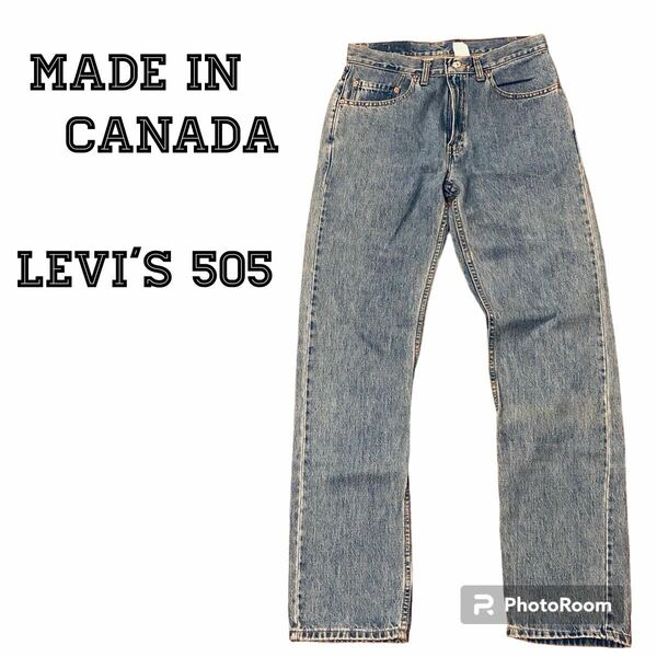 リーバイス Levis 505 ヴィンテージ カナダ製　80S 古着　フェード　デニム パンツ デニムパンツ ジーンズ 古着　made in Canada 色落ち