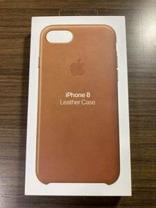 【良品】Apple アップル iPhone SE(第2、3世代)/8/7 Leather Case 純正レザーケース saddle brown サドル・ブラウン