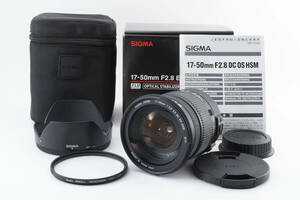 ★外観極上★ シグマ SIGMA 17-50mm F2.8 EX DC HSM OS キヤノン用 H2126#088