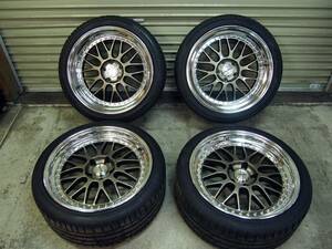 美品 バリ山 BMW レクサス等 WORK MEISTER マイスター M1 245/35R19 265/35R19 8.5J+19 9.5J+17 120 4本 手渡し可能 札幌