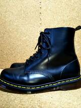 【Dr.MARTENS】ドクターマーチン 英国製 1460Z VINTAGEモデル 8ホールブーツ UK7 (26cm ) イングランド製 ブラック 初期型復刻【美品】_画像3