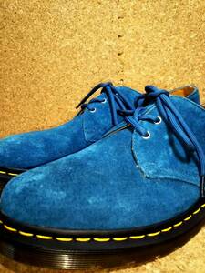 [Dr.MARTENS] Dr. Martens 1461 SOFT BUCK 3 отверстие обувь UK9 (28cm ) 3EYE SHOE голубой замша [ превосходный товар ]
