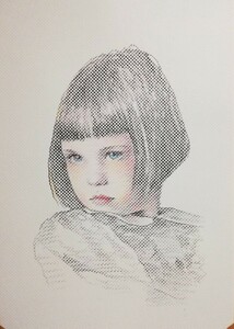 Art hand Auction Новый рисунок Кенджи Мацубары, оригинальное искусство, ИЧИМАТСУ 38 А4, произведение искусства, Рисование, Карандашный рисунок, Рисунок углем