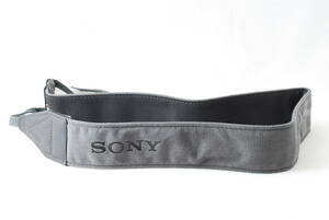 ☆未使用☆Sony ソニー カメラ ストラップ 黒色(ブラック)×グレー 幅太 アルファ α Camera Strap ビデオカメラ ミラーレス ショルダー☆