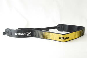 ☆Nikon ニコン Z ストラップ 黄色(イエロー)×黒色(ブラック) カメラ ゼット ストラップ ショルダー ネック ミラーレス camera strap☆