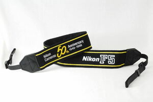 ☆新品☆Nikon ニコン F5 50th Anniversary 50周年記念 カメラ ストラップ 黒色(ブラック)×黄色(イエロー)×白色(ホワイト)Camera Strap☆