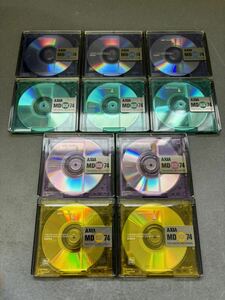 MD ミニディスク minidisc 中古 初期化済 アクシア AXIA MD BOX 74 10枚セット