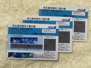 ☆　パスワード通知のみ ANA 株主優待券1枚、2枚、3枚迄　2024年５月末日迄 ☆