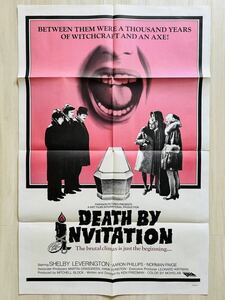 ポスター　「死の招待状」(1971) 映画ポスター　USA版　ワンシート　オリジナルポスター　アメリカ版ポスター　ホラー映画