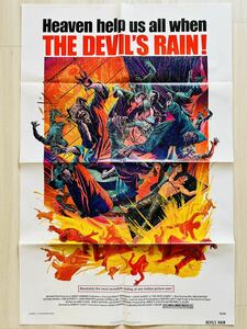 「魔鬼雨」(1975)映画ポスター　USA版　ワンシート　オリジナルポスター　アメリカ版ポスター　ホラー　アーネスト・ボーグナイン