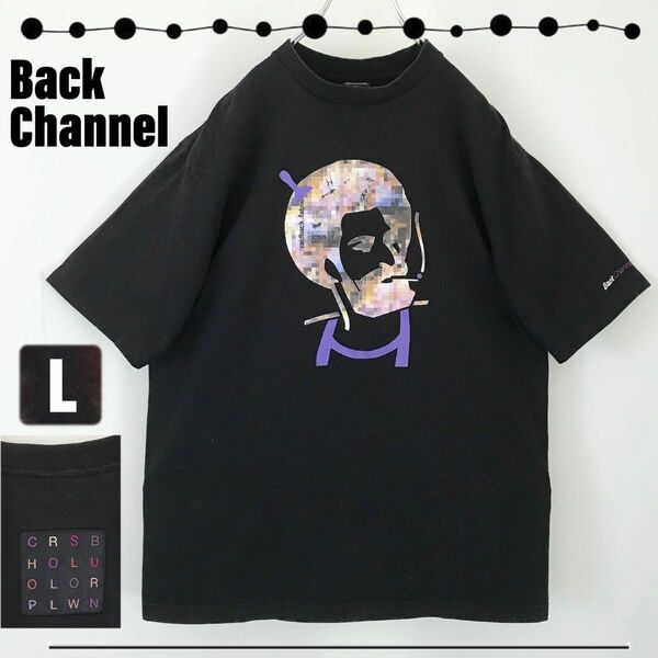 BKCN x CHOP ROLL SLOW BURNコラボ★ZIG ZAGロゴTシャツ★BACK CHANNEL/バックチャンネル