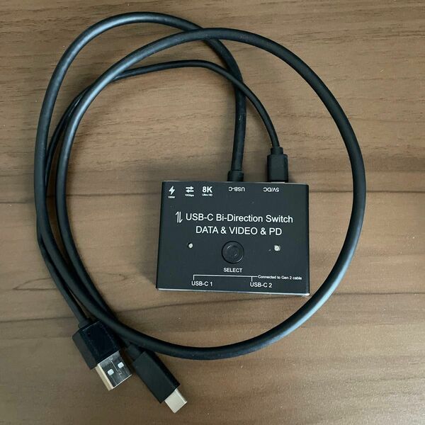 NFHK USB-C Type-C 双方向スイッチ MST 1~2ハブ PD 8K@30hz 100W 10Gbps