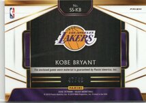 【Kobe Bryant】 2018-2019 Panini Select Swatches Copper Prizm Jersey /49 49枚限定 激レア!_画像2