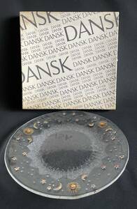 DANSK ディナープレート　大皿　ガラス製　直径約34センチ　ダンスク