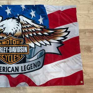 約150x90cm ハーレー ダビッドソン 特大フラッグ タペストリー 旗 ガレージ装飾 アメリカン アメ車 ホットロッド バイク HARLEYの画像4
