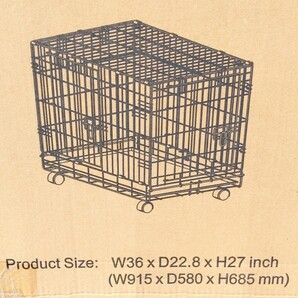 訳有 未使用新品 シンプリー プラス XL特大⑱ 幅915×奥580×高686㎜ ペット用ケージ XL Pet Crate DMM with 714119448553 3ｈ169Ｓの画像8