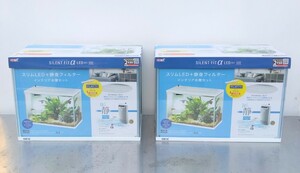 2本セット GEX サイレントフィットアルファ LEDセット 400　⑤241Gkom2360 幅39.8×奥行20.5×高さ28cm 水容量 約20L　4972547032843