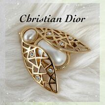 【レア・美品】ChristianDior　クリスチャンディオール　ブローチ　蜂　BEE ヴィンテージ　金色　虫　482_画像1