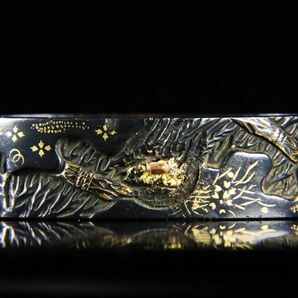 時代刀装具 縁頭の縁のみ 7点 金銀象嵌、彫金色々 武具[654qy]の画像3