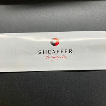 SHEAFFER シェーファー ボールペン 筆記用具 ツイスト式 ブラック 高級感 筆記確認済み ケース付き_画像5