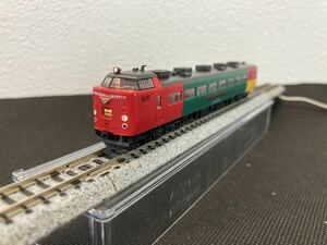 6 KATO クモハ485-103 きりしま ひゅうが JR九州 1円スタート ライト点灯 先頭車両